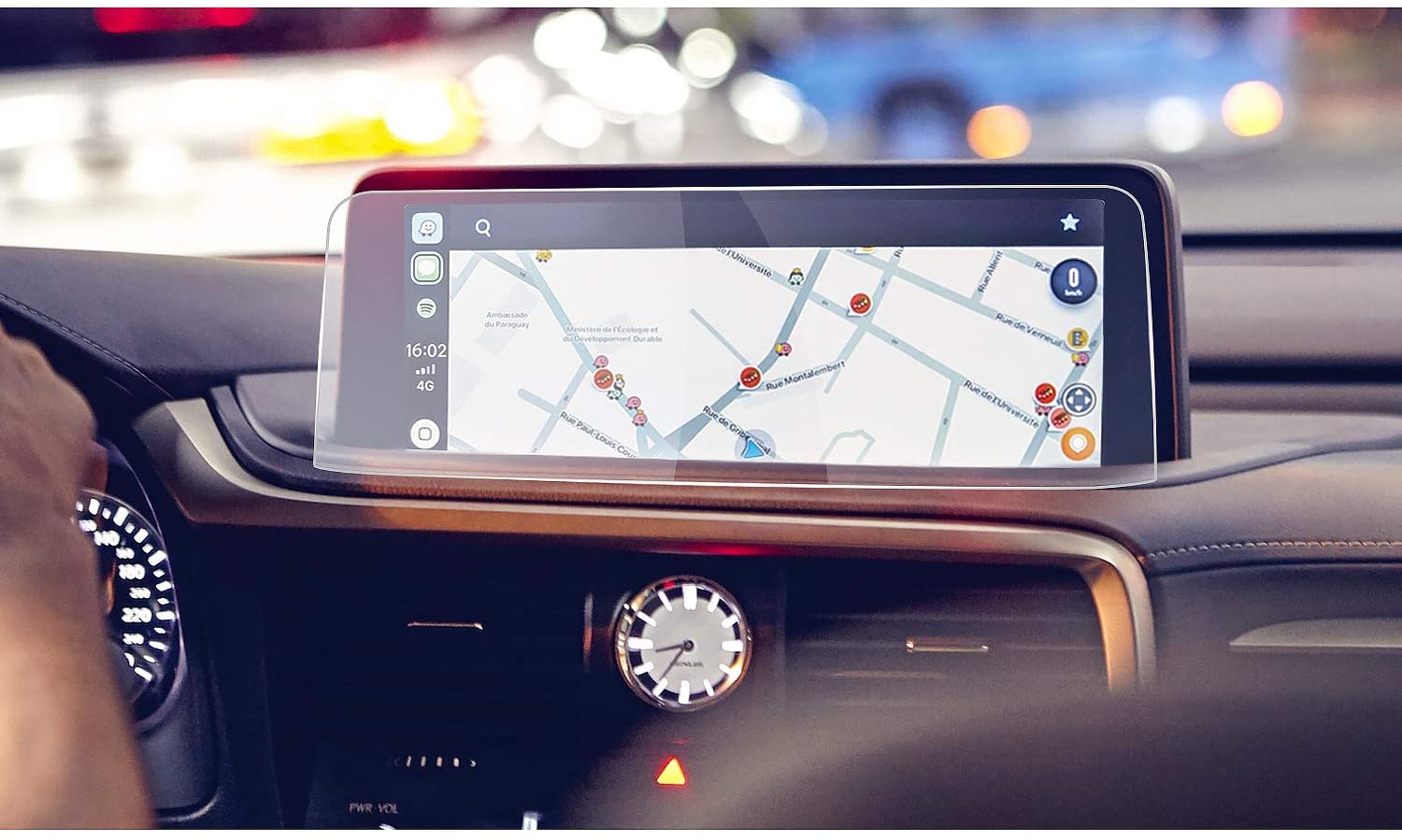 for Lexus RX Hybrid 350 Touch Screen Car Display Navigation Screen Protector HD Clear Tempered Glass Protective Film(12.3In