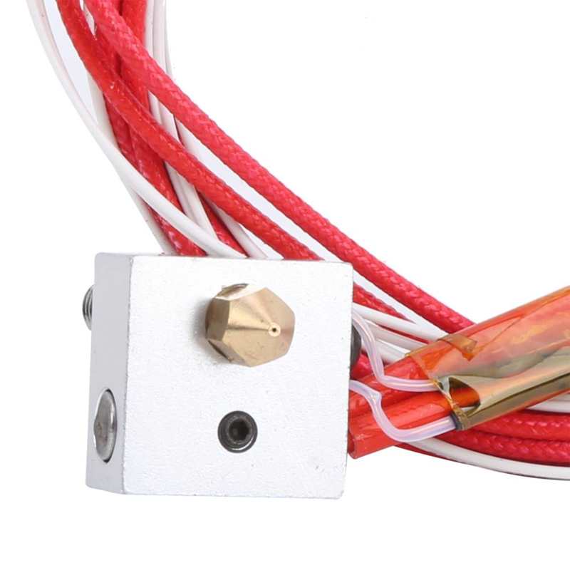 threaded inserts stainless steel insert for hardware repair tools Extruder Assembled MK8 End Kit Heating Tube Nozzle Set