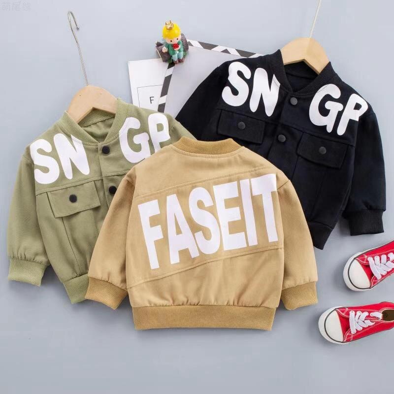 Jungen Baseball-Shirt strickjacke jungen frühling kleid einreihige Geschmack knapp lange-ärmeln jacke mit ein lässig