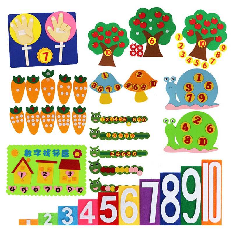 Juguetes Montessori de educación temprana para bebé, materiales de tejido Diy, rompecabezas, material didáctico de matemáticas, suministros para niños