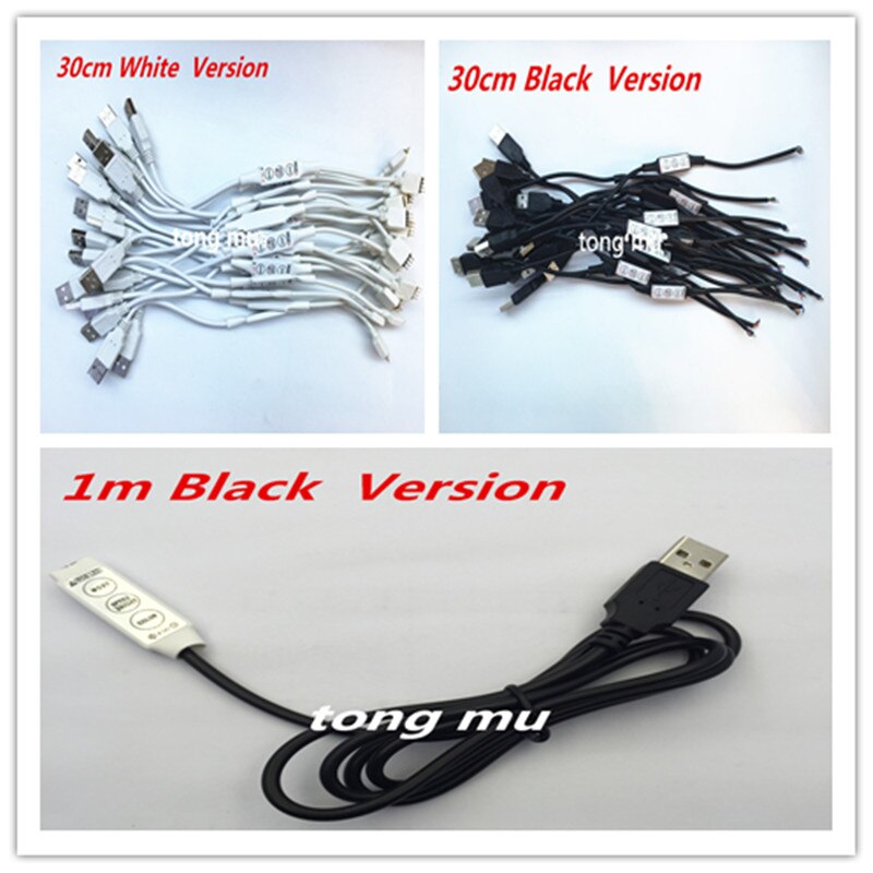 DC5V USB mini controller 3 Key dimmer voor 5 V RGB LED Strip Licht, goede