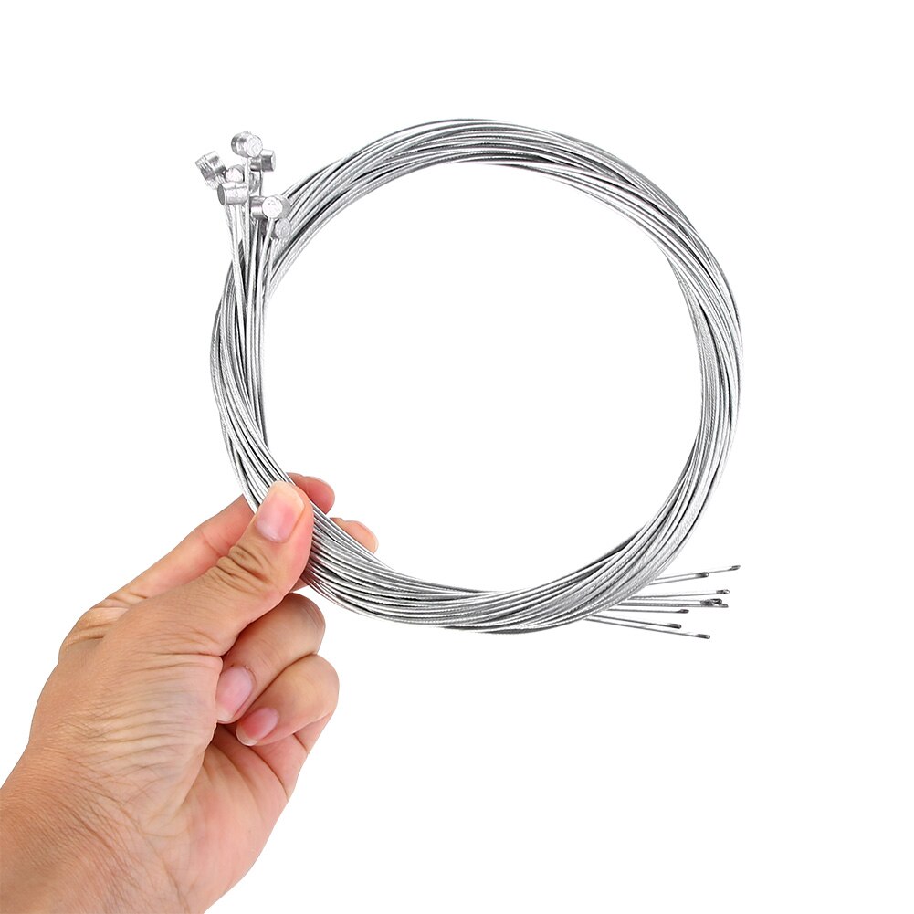 10pcs 200cm Bike Brake Cord Bicycle Braking Line Cable Repair Replacement Accessory for both road bikes and mountain bikes