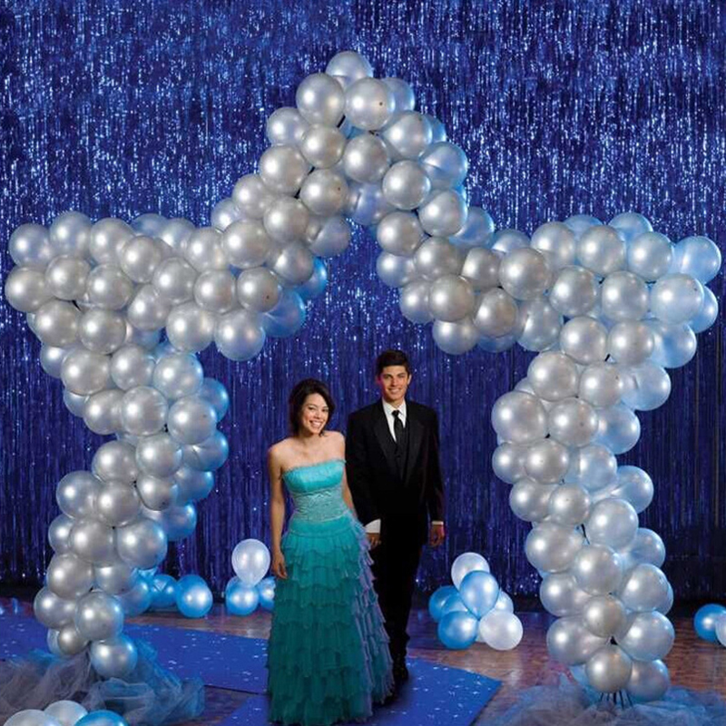 2m prata folha metálica enfeites franja cortina congelado festa decoração suprimentos inverno casamento pano de fundo decoração natal ornamentos