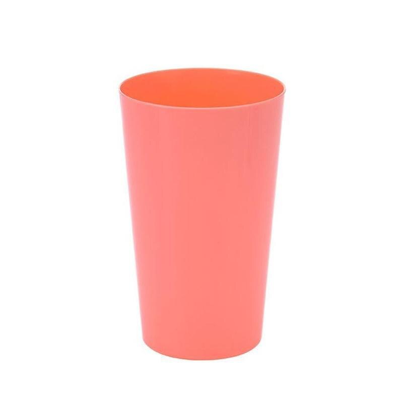 Home Plastic Water Cup Juice Tea Cup Portable Brief Thickened Candy Drinkware Party Toothbrush Brushing Color Washing Cup I8s2: Red