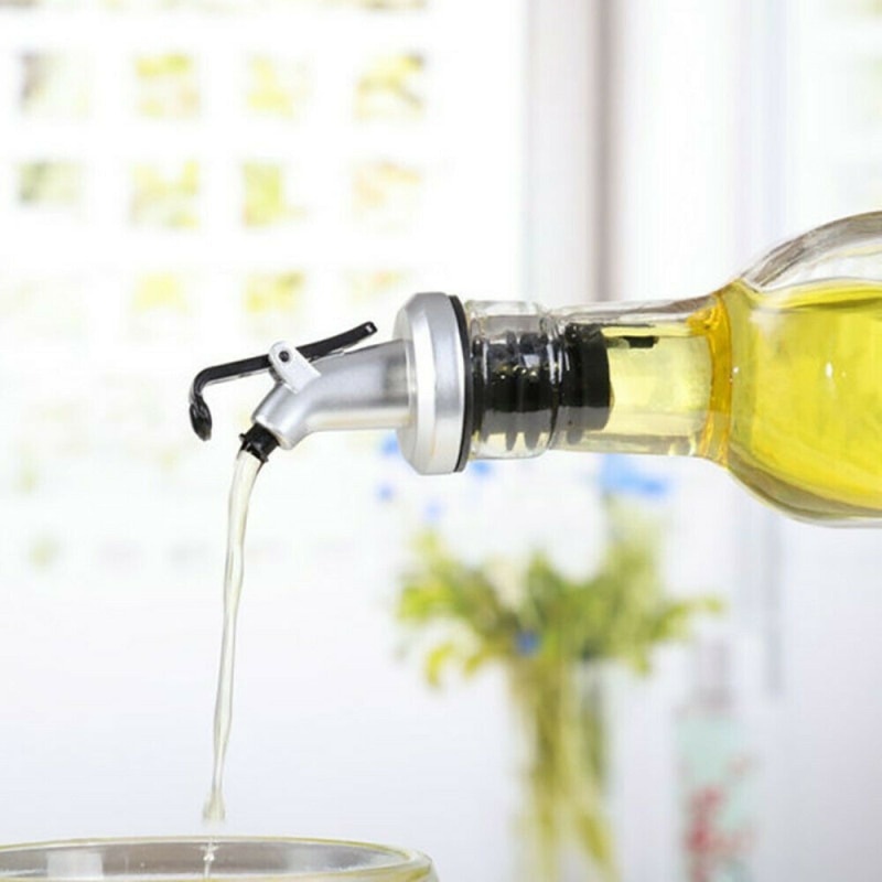 Bouteille liège bec verseur distributeur pour cuisine huile d'olive vinaigre outils cuisine chaude marchandises huile bouteille assaisonnement cuisine