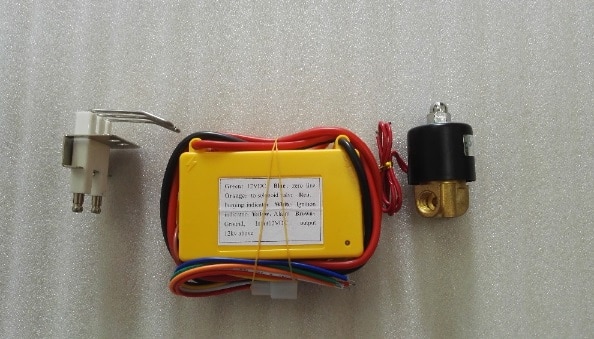 12VDC gas ignition control box+ spark plug+12v 1/4"soleniod valve automatic gas igniter unit for burner and oven