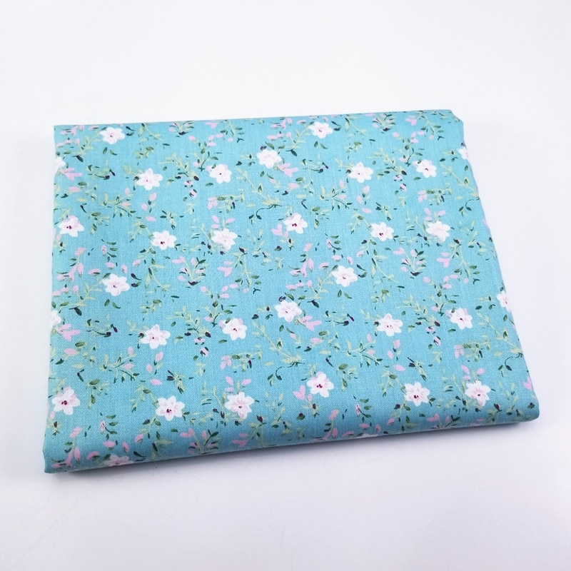 Tissu en coton à fleurs pour bébé, tissu patchwork en sergé de coton pour bricolage, couture, quilting, fat quarters, matériel pour bébé et enfant