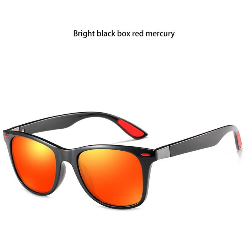 Uv400 glas polariserede optiske magnetiske solbriller drivende firkantet stel solbriller mandlige brille: 04