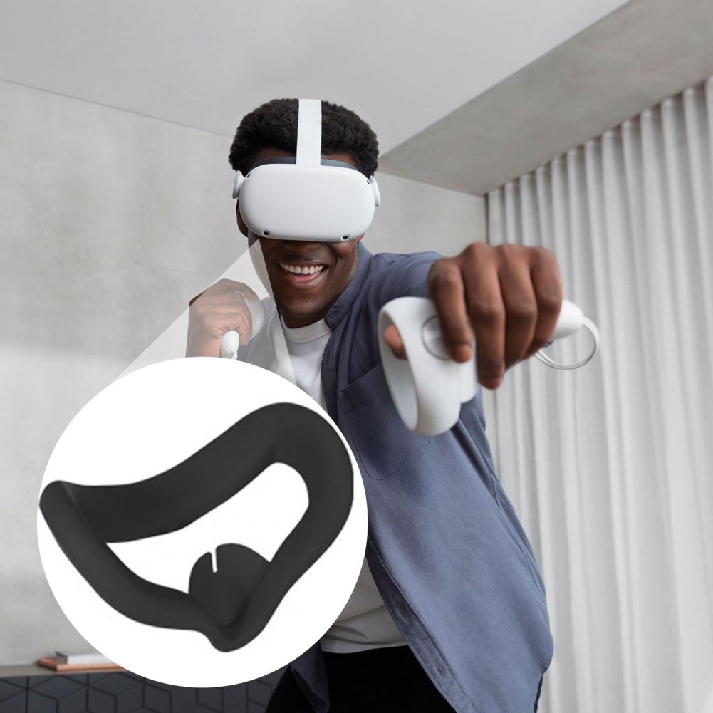 Weiche, schweißabweisende und lichtundurchlässige silikon-augenschutzhülle für oculus quest 2