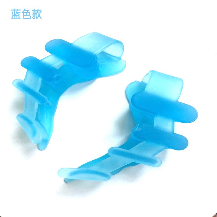 2 stuks gel siliconen hallux valgus corrector teenspreiders rechtzetten spreider voetverzorgingstool hallux valgus pro massagetool: Blauw