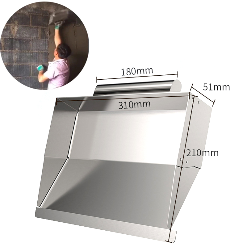 Plasterer Tool Stainless Steel Wall Plastering Tools Concrete Trowel Scraping Dust Trowel Powder Wall Tools Bricklayer Tool