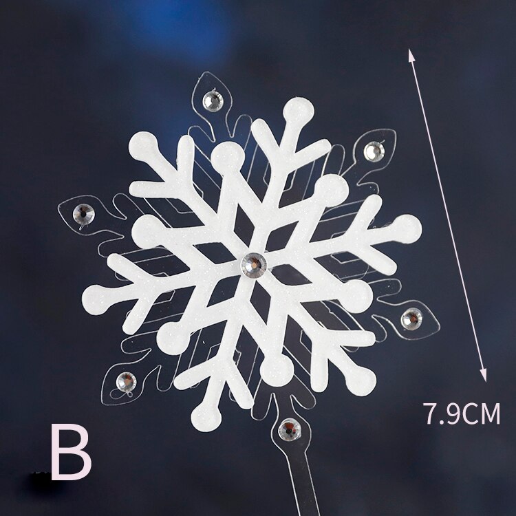 Costume de noël rose en fil d'arbre | Décorations de princesse de neige pour filles, décoration de gâteau, fournitures pour fête d'enfants, pour la pâtisserie, adorables: snowflake B