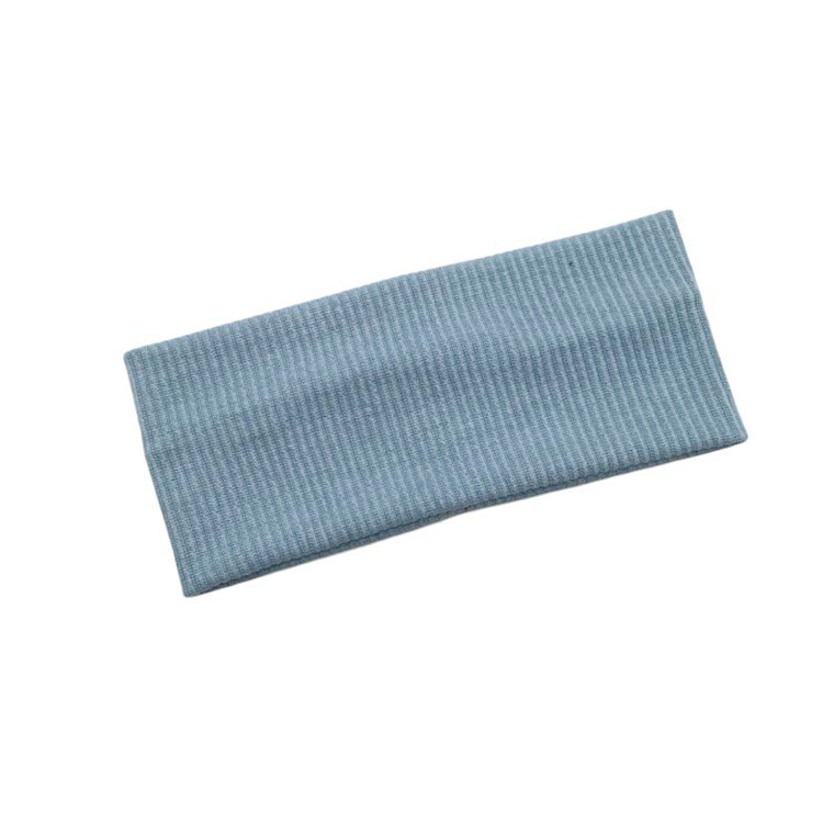 Diademas de Color sólido para mujer, nueva diadema tejida elástica para deportes, diadema para Yoga, accesorios para el cabello para niñas: Azul cielo