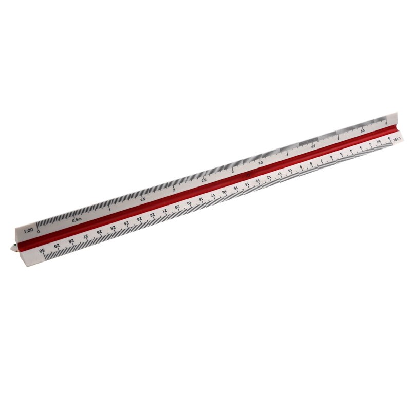 1:20 1:25 1:50 1:75 1:100 1:125 Plastic Triangular Scale Ruler