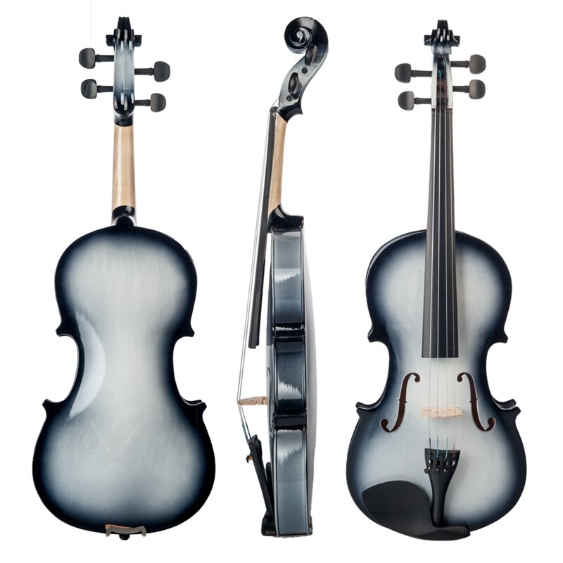 4/4 violin højglans finish 4/4 violin sort og hvid nybegynder violin