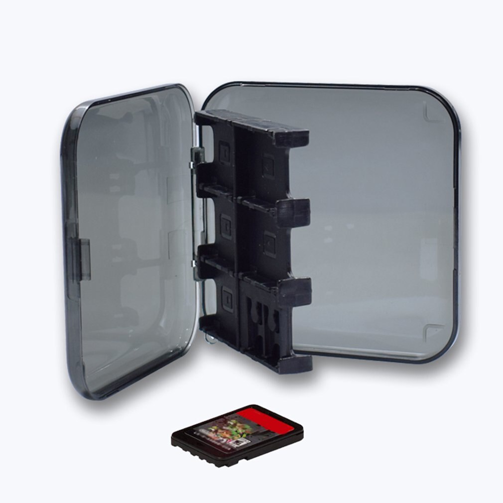 12 In 1 Game Card Case Cartridges Houder Voor Schakelaar Draagbare Beschermende Opslag Kaarten Micro Sd-kaart Transparante