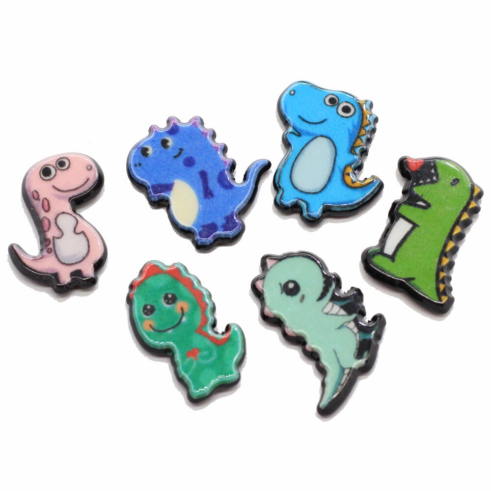 Acrylic Animals Dinosaur Flatback Resin Planar DIY Cabochons DIY Accessories Scrapbooking For Phone Case Charms: 20mm-100mm / mix