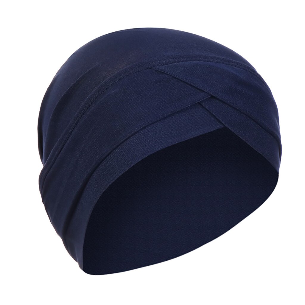 Women Solid India Hat Muslim Ruffle Cancer Chemo Beanie Turban Wrap Scarf Cap Ruffle Femme Scarf Cap Islamic Head Cover Hair