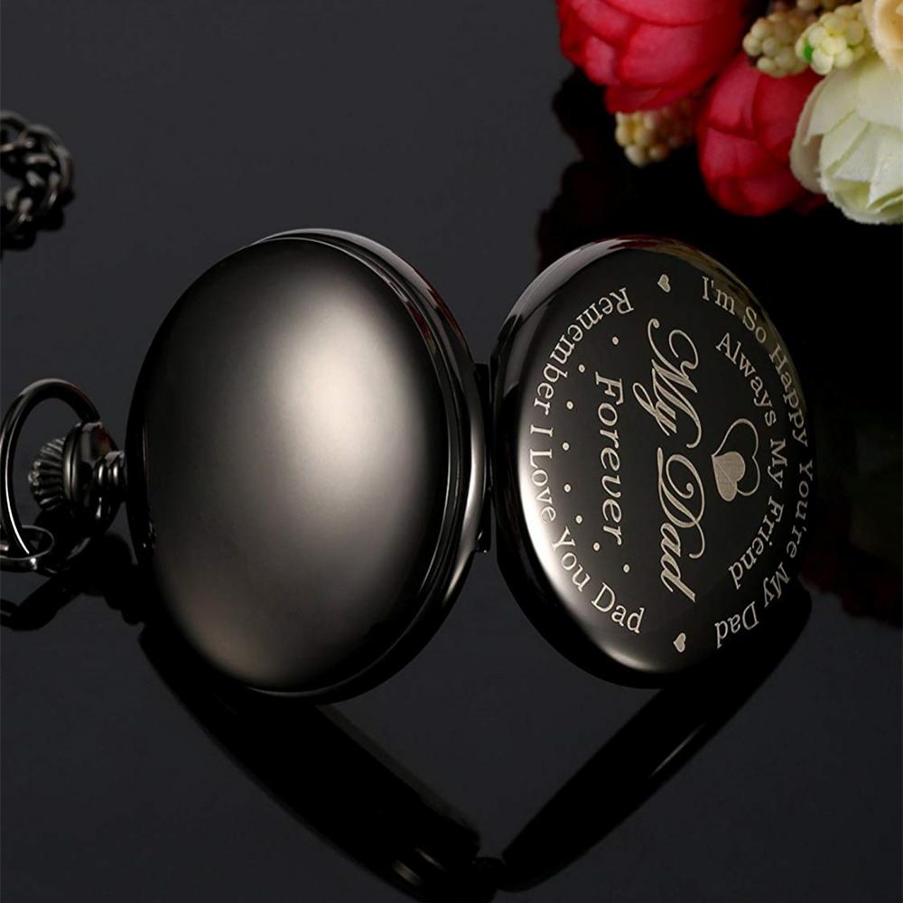 Watch Letters Print Numbers Round Dial Watch Fathers Day reloj hombre zegarek damski Vintage Bronze Steampunk Clock