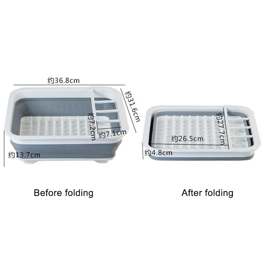 Keuken Vouwen Drain Afdruiprek Opvouwbare Opbergdoos Kom Plank Houder Afdruiprek Servies Cup Stand Servies Opbergdoos