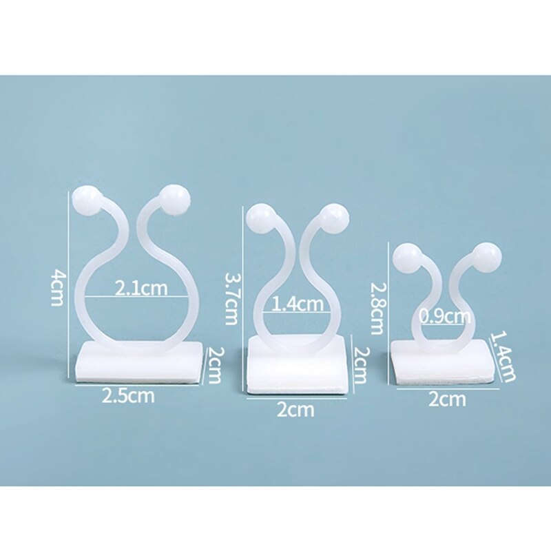 Planta Parede de Escalada Clipe Parede Vinha Fixação Na Parede Gancho Pegajoso Titular 10 pçs/lote!! Grampo invisível da braçadeira do rattan da parede