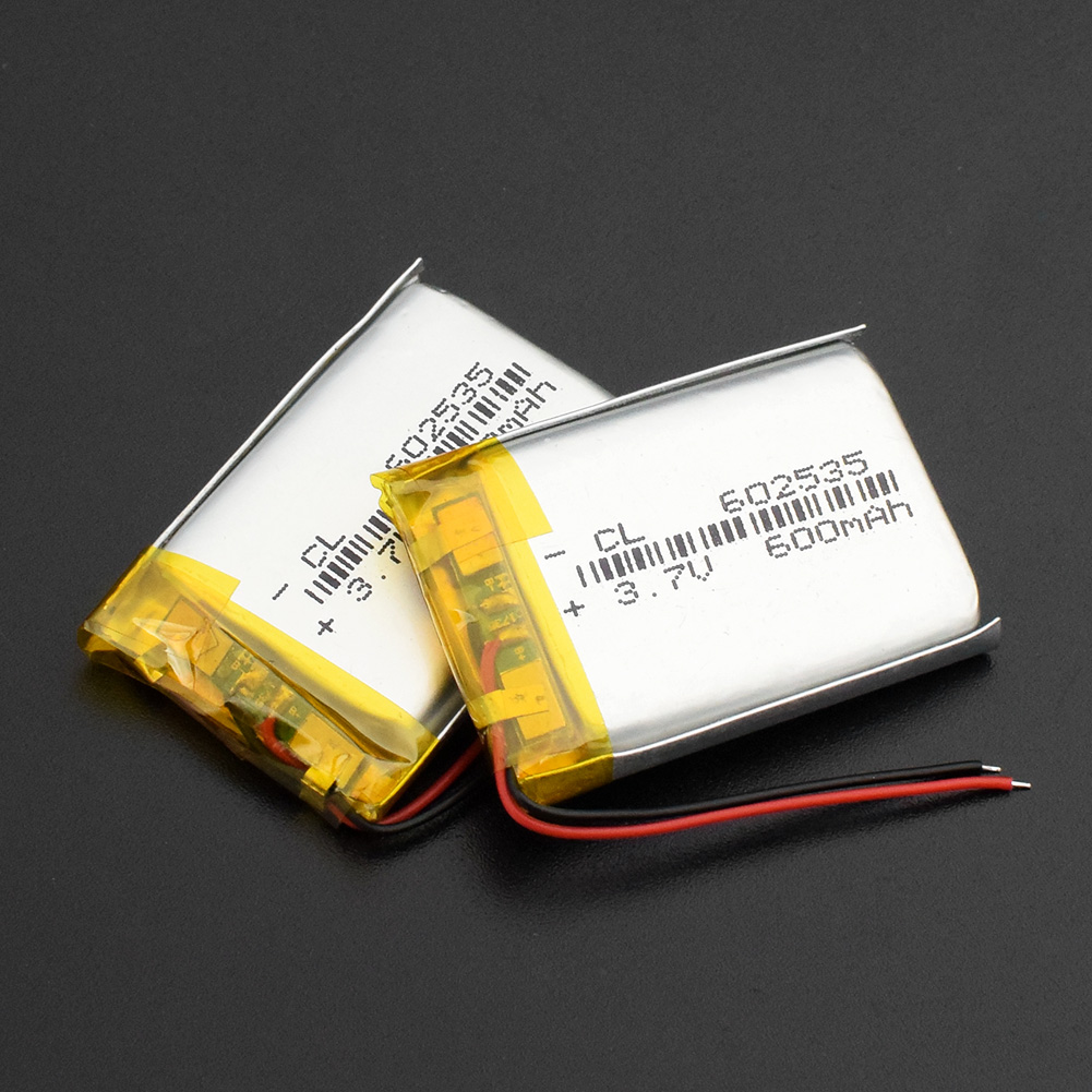 3.7V 600mAh 602535 Lithium Polymer Li-Po li ion Rechargeable Battery Lipo cells For Car DVR Tachograph Bluetooth speaker MP3 MP4