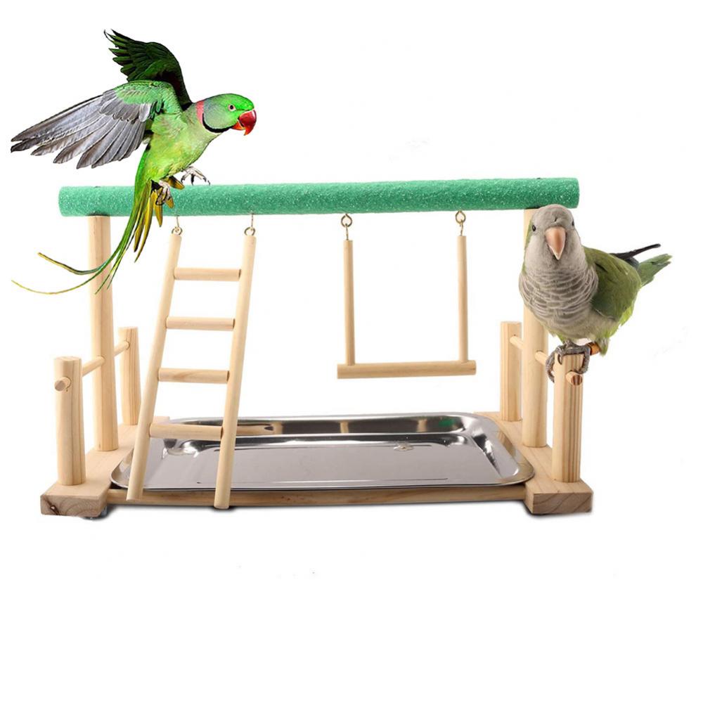 Échelle de perroquet en bois, support de jeu, perche, parc pour animaux de compagnie, jouet, accessoires pour oiseaux