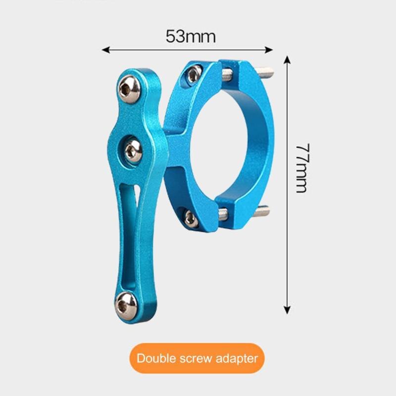 Soporte duradero para botella de bicicleta, soporte de botella de agua de bicicleta, adaptador de doble tornillo para manillar de bicicleta de montaña: I