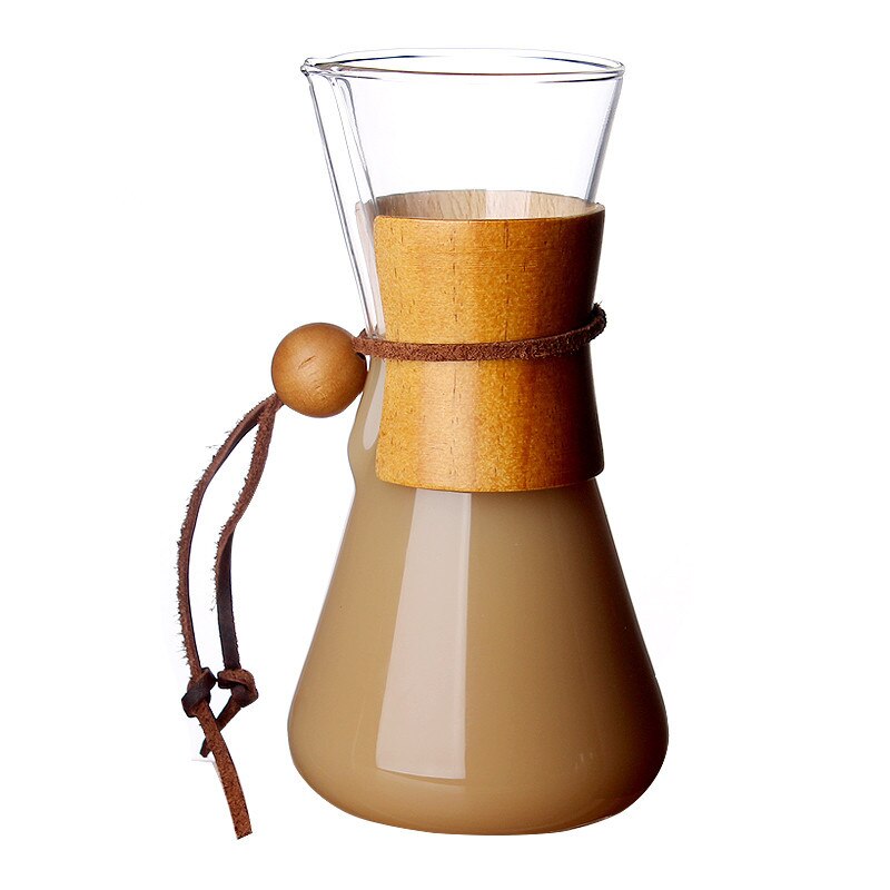 Classic Glass Coffee Pot Espresso Coffee Maker Simple Style Pour Over Coffeemaker Coffe Machine Filter 400ml: 400ml