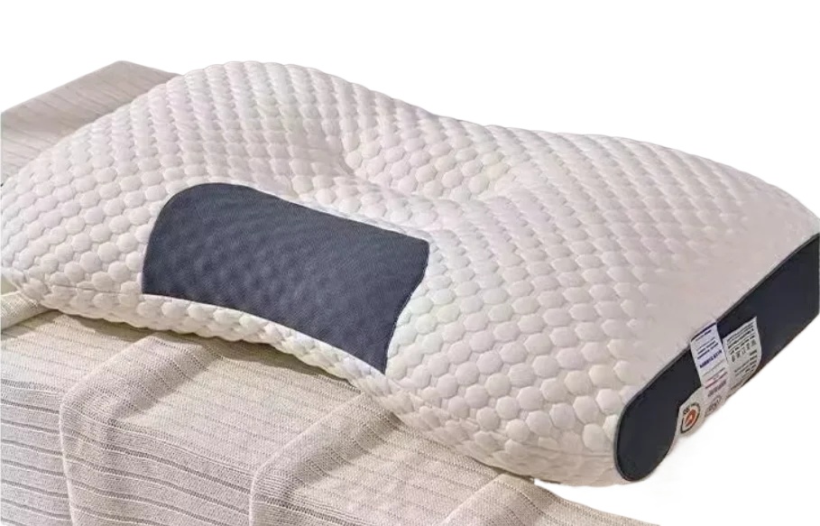 NEWHoneycomb massage pillow pillow to protect cervical vertebra to help sleep home pillow core antibacterial and anti-mite