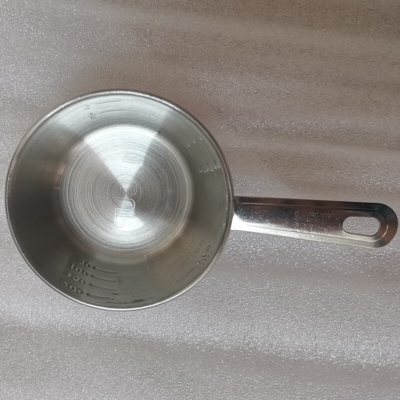 Tasse à mesurer en acier inoxydable, avec échelle, outils de cuisson d&#39;assaisonnement
