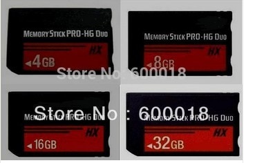 H2testw Volledige real Capaciteit Hoge Snelheid MS HX 4GB 8GB 16GB 32GB 64GB Memory Stick pro Duo Geheugenkaarten Gratis Plastic Doos