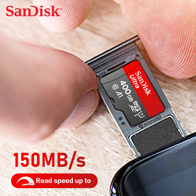 Original SanDisk Micro SD Card C10 32GB 64GB 128GB 256GB 512GB Up to 150MB/s Microsd Memory Card 1TB A1 Flash TF Card for Phone