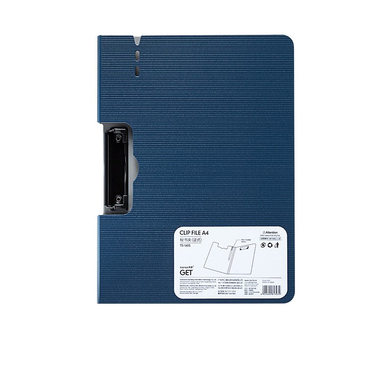 A4 Paper Multifunction Writing Clip Office Stationery Nursing Clipboard With Storage Student Writing Pad Storage Learn Supplies: Dark blue