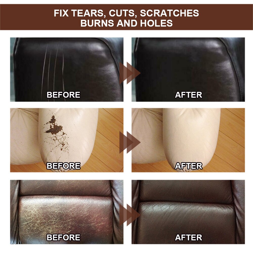 Læder vinyl reparation creme bilsæde reparation læder restaurant reparatør sofafrakker huller ridse lædermøbler reparationsværktøj
