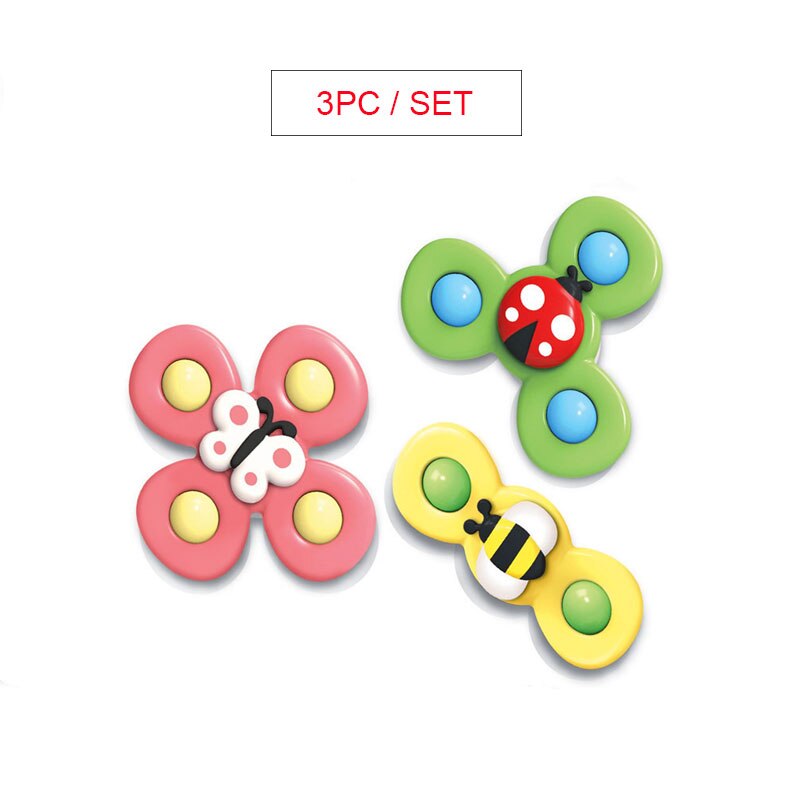 Neue Lustige freundlicher Spielzeug Nette Karikatur Insekten Saugnapf Spinner Spielzeug Schlecht Spielzeug Für freundlicher Baby Rassel Spielzeug Dreh oben: ST285 3Stck