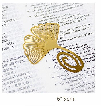 Retro metal bogmærker papirclips gyldne hule blade sommerfugl metal bogmærke til bog skole bogmærke papirvarer: 6