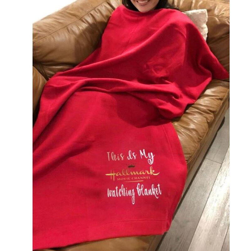 Arrivals Letter This is My Hallmark Christmas Soft Throw Blanket Movie Watching Blanket Funny Throws Festival: A
