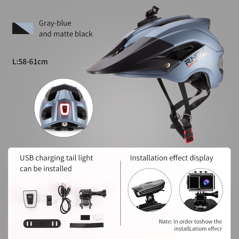 Casque de vélo ultraléger pour hommes et femmes, casquette de sécurité pour le cyclisme en montagne: 03-CD-C / M 54-57cm
