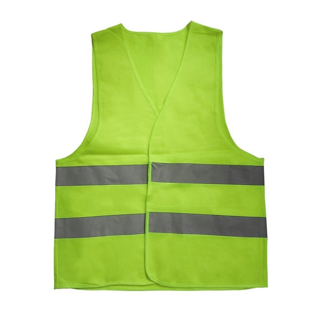 Hoge Zichtbaarheid Geel Vest Veiligheid Reflecterende Werkkleding voor Night Running Fietsen Man Night Waarschuwing Werken Kleding Fluorescerende: Green XL