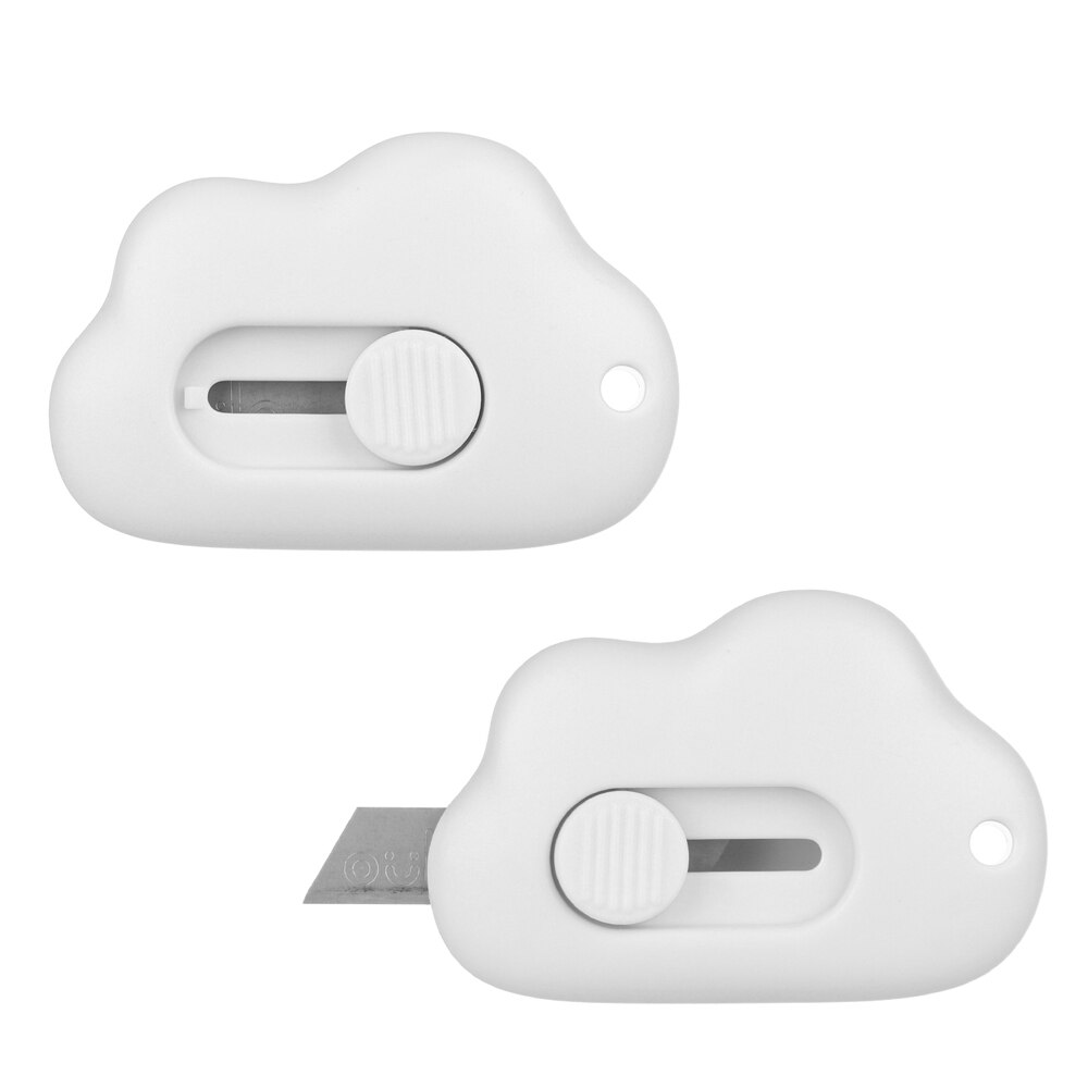 Stylo coupe-papier avec lame en céramique, accessoire en forme de crayon portable, pour peinture parfaite, protection pour les mains, sécurité, point de croix, DIY, 5D: 2pc white