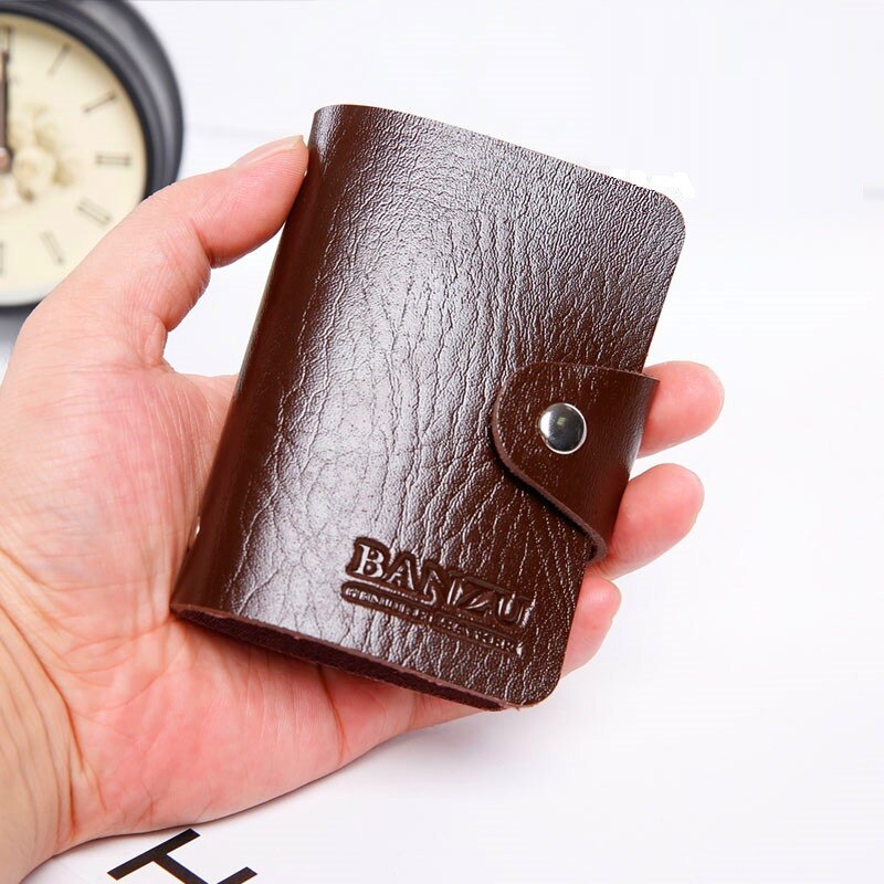 Unisex Pu Leather Credit Card Holder / Case Kaarthouder Portemonnee Visitekaartje Pakket Dikker 10 Bits Id Credit kaart Pak.