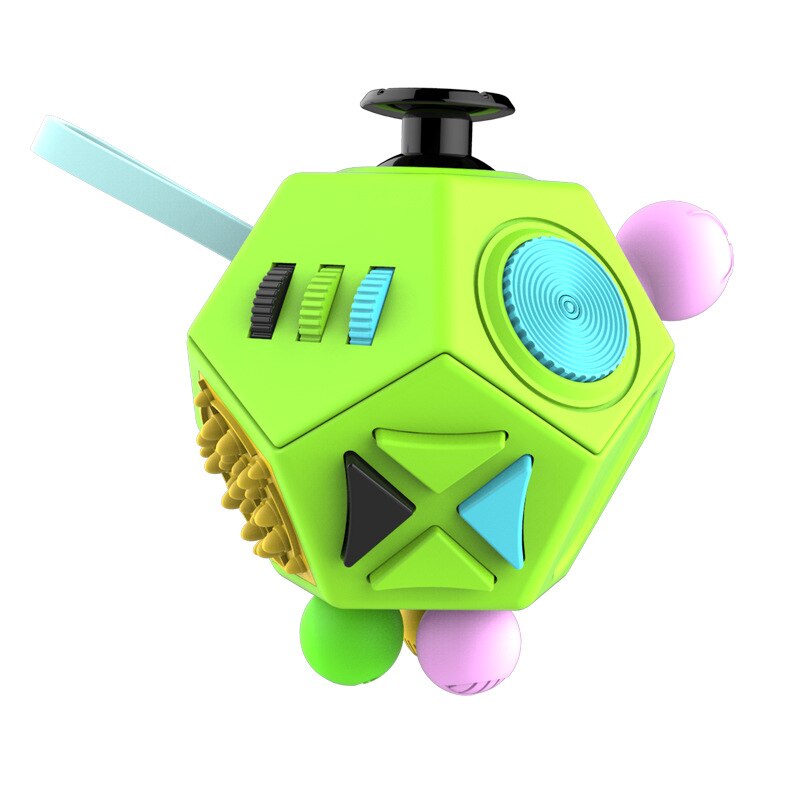 12-Side Fidget Speelgoed Verlicht Stress En Angst Anti Depressie Voor Kinderen En Volwassenen Met Autisme: b1