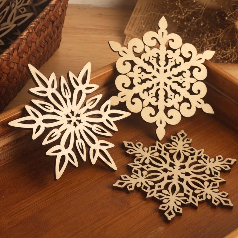 Silicone Tray Mold Christmas Snowflake Coaster Mold Concrete Holder Molds Home Cup Drink Mug Tea Coffee Pad