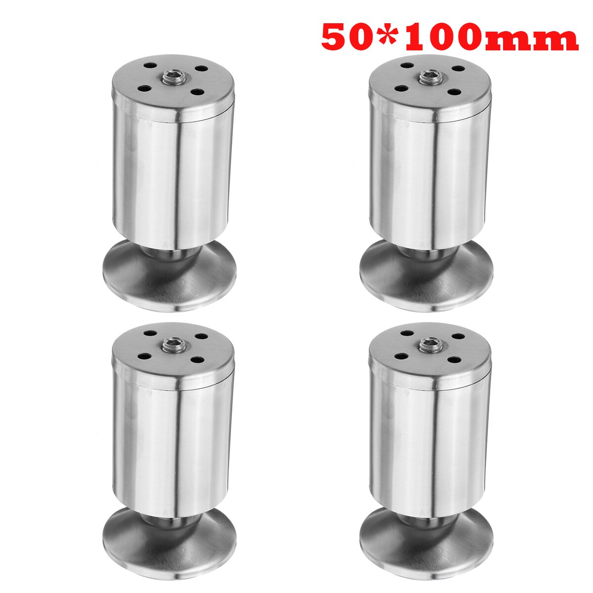 4Pcs Adjustable Stainless Steel Sofa Legs Replacement Furniture Feets Replacace Chair Table Desk Cabinet Leg 60-300cm