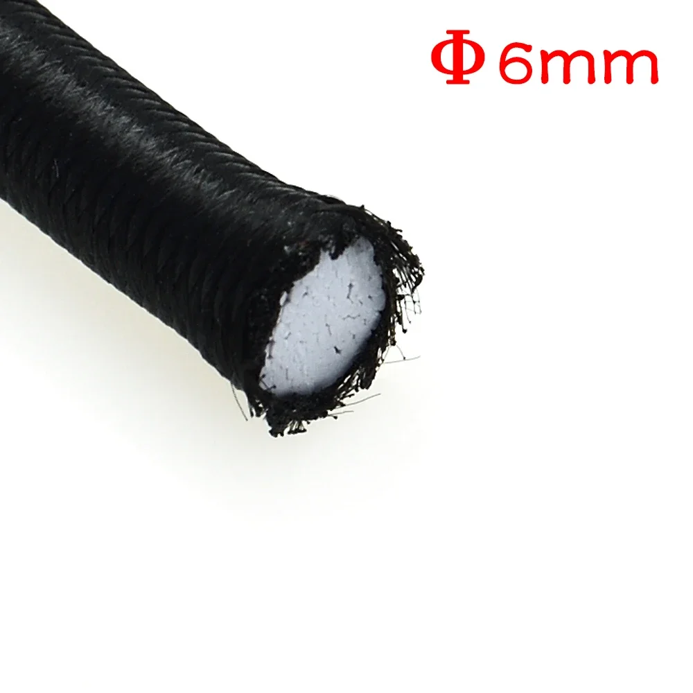 3/4/5/6/8MM negro fuerte cordón elástico banda de goma costura ropa suministros para manualidades banda elástica bandas de cuerda Accesorios: Plata antigua