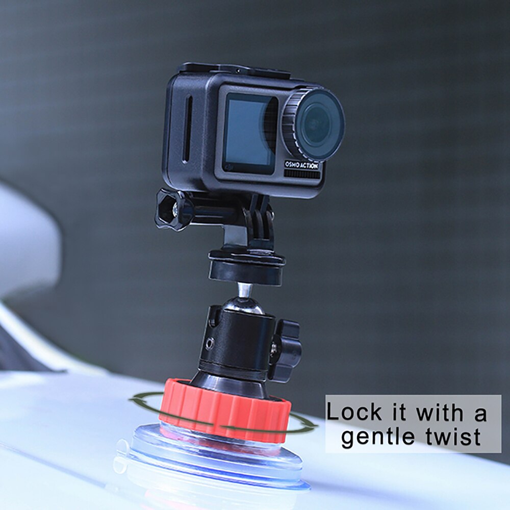 ULANZI-soporte para cámara deportiva, ventosa para vehículo, para DJI OSMO Action Gopro Hero 7/6/5, accesorios para cámara