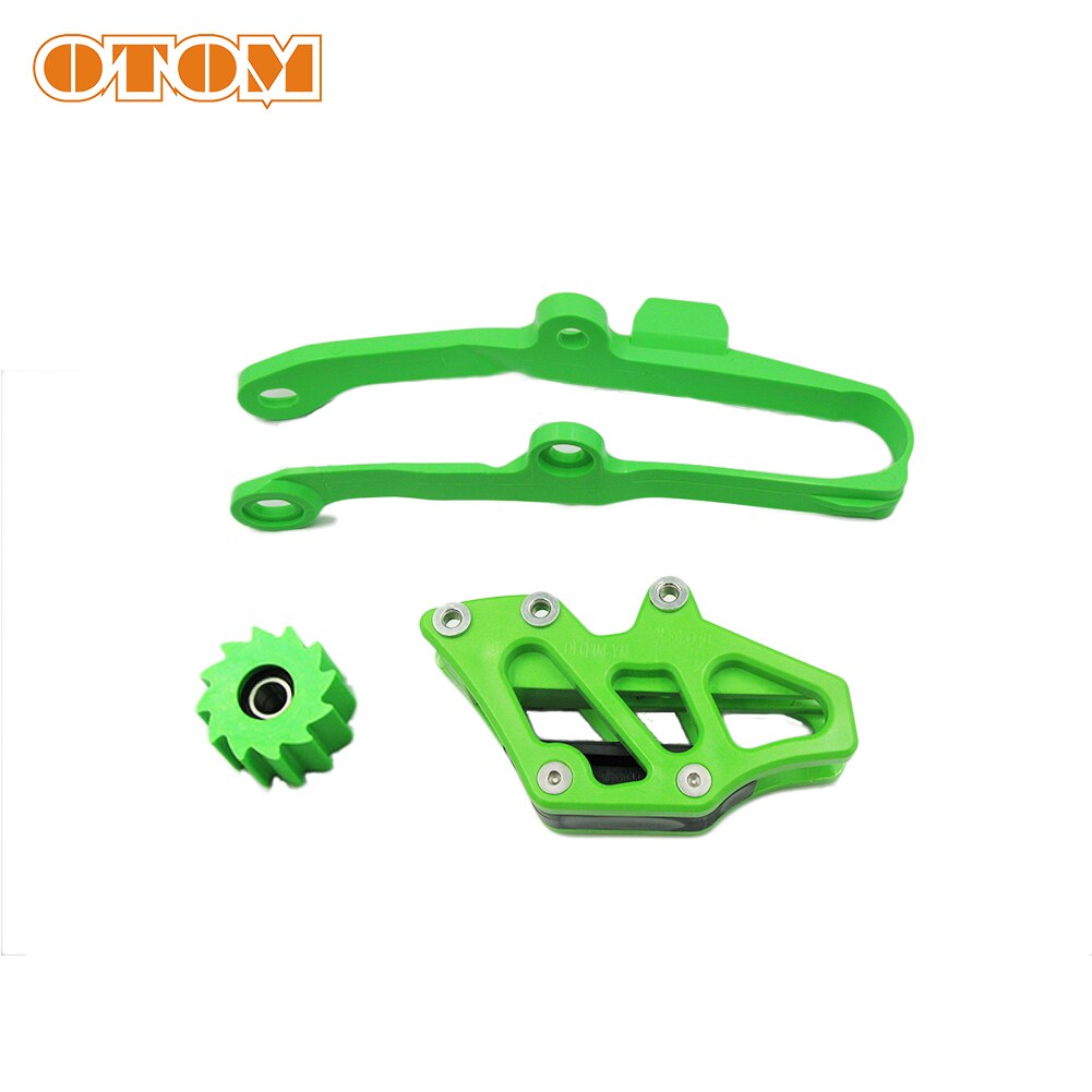 OTOM KXF Motorcycle Chain Guard Guide Swingarm Chain Slider For KAWASAKI KX250F KX450F Green Chain Guard Sprocket Dirt Bike