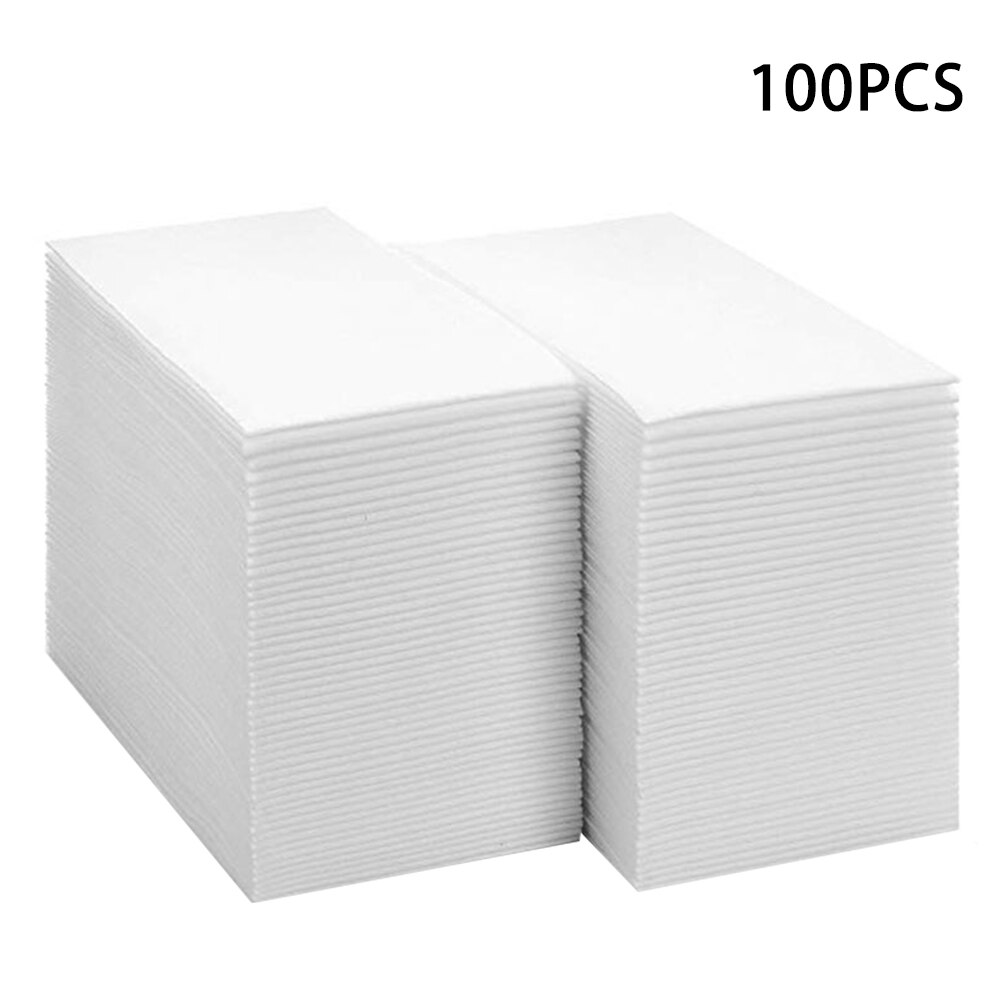 100pcs Paper Napkin Dry And Wet Home Kitchen Disposable Soft Bathroom Guest Towel Dust-free Cloth-Like Event Water Absorbent