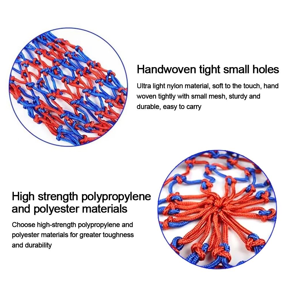 Bärbar sportutrustning nylon nylonnätväska vävning flera färger bollficka basket bärväska fotbollsbollar